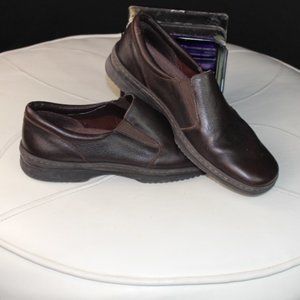 Azaleia brown leather flat shoe